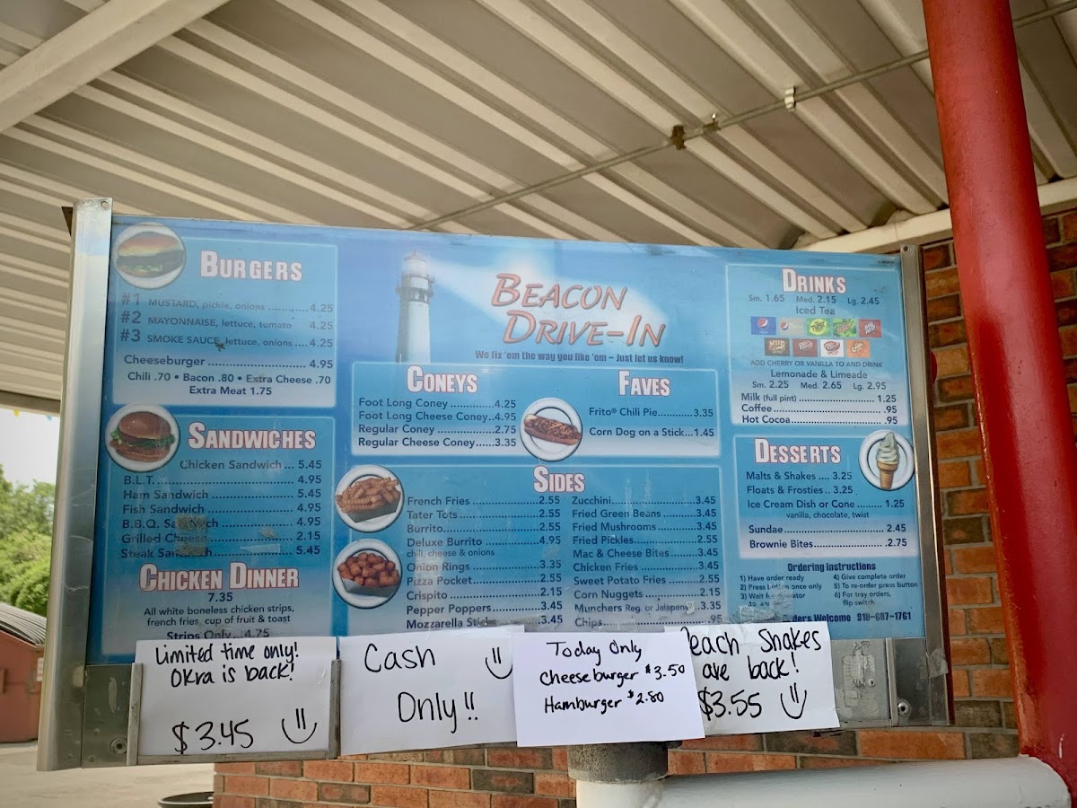 Beacon Drive In Menu - Image 2